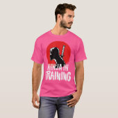 T-shirt Ninja Training Funny Training Karate (Devant entier)