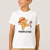 T-shirt Ninjabread Man Funny Gingerbread Pun (Devant)