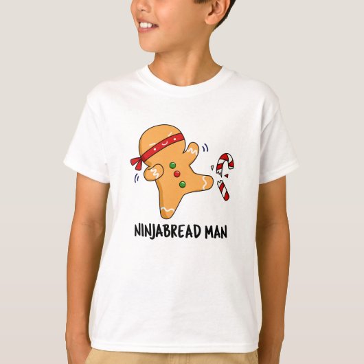 T-shirt Ninjabread Man Funny Gingerbread Pun (Devant)