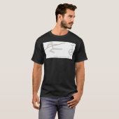 T-shirt "Ninjas. Unicyles. Ouais." Chemise dans le noir (Devant entier)