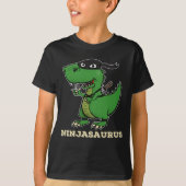 T-shirt Ninjasaurus - Drôle Ninja Dinosaur T Rex Pour Garç (Devant)