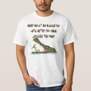 T-shirt N'insultez jamais un alligator