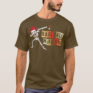 T-shirt nirvana Dabbing Baseball squelette