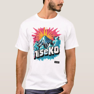 T-shirt Niseko Retro Ski Blast - Hip Winter Resort Tee