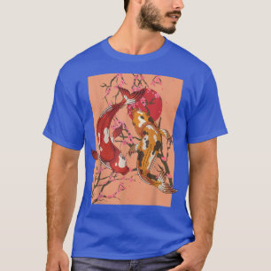 T-shirt Nishikigoi Sakura Cherry Blossom Taisho Sanke Koi