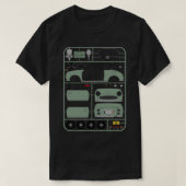 T-shirt Nissan Figaro in Emerald Green Plastic Model Kit - (Design devant)