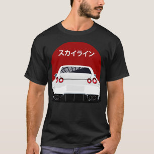 T-shirt Nissan GTR r35 Vue arrière