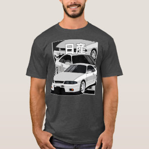 T-shirt Nissan Skyline Gtr r33 Comics japonais