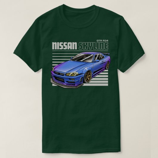 T-SHIRT NISSAN SKYLINE R (Design devant)