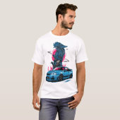 T-shirt Nissan Skyline R34 T-ShirtNissan Skyline R34 (Devant entier)