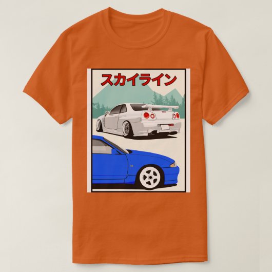 T-shirt Nissan Skyline RTM 33 r34 (Design devant)