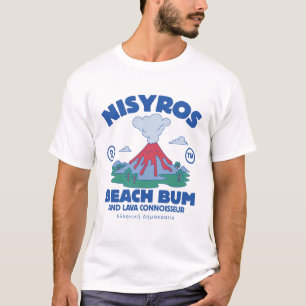 T-shirt Nisyros : fainéant de la plage et connaisseur de l