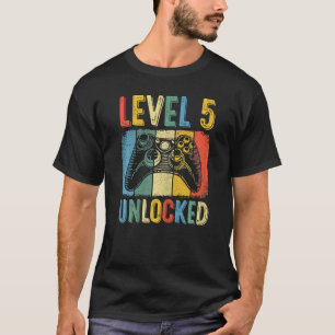 T-shirt Niveau 05 Jeu vidéo déverrouillé 05e anniversaire