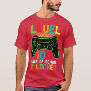 T-shirt NIVEAU 100 JOURS DE L'ÉCOLE Vidéo Jeu Enseignants