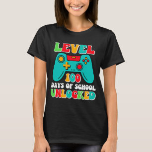 T-shirt Niveau 100 Jours De Niveau Scolaire Déverrouillé 1