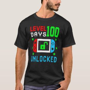 T-shirt Niveau 100 Jours Déverrouillé Smarter Heureux 100
