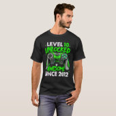 T-shirt Niveau 10 déverrouillé stupéfiant depuis 2012 10e (Devant entier)