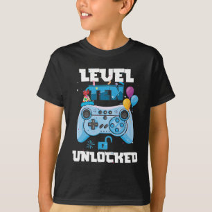 T-shirt Niveau 10 Jeu vidéo déverrouillé 10e anniversaire