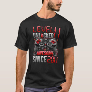 T-shirt Niveau 11 Déverrouillé stupéfiant depuis 2011 11e