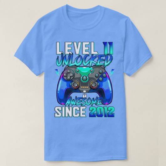 T-shirt Niveau 11 Déverrouillé stupéfiant depuis 2012 11e  (Design devant)