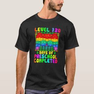 T-shirt Niveau 120 Jours De Vidéo De L'École Primaire Term