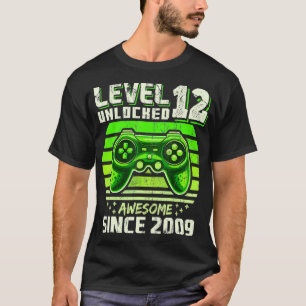 T-shirt Niveau 12 Déverrouillé Awesome 2009 jeu vidéo 12th