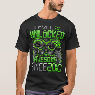 T-shirt Niveau 12 Déverrouillé stupéfiant depuis 2010 12e