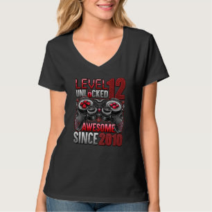 T-shirt Niveau 12 Déverrouillé stupéfiant depuis 2010 12e 