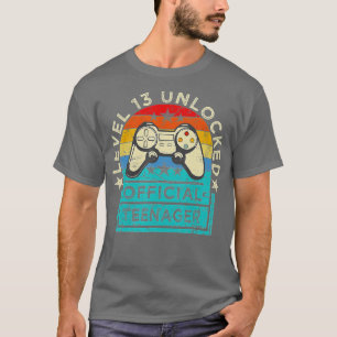 T-shirt Niveau 13 Déverrouillé 13e cadeau d'anniversaire v