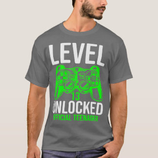 T-shirt Niveau 13 Déverrouillé 13e cadeau d'anniversaire v