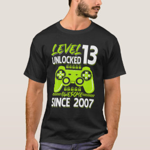 T-shirt Niveau 13 Déverrouillé Awesome 2007 jeu vidéo 1