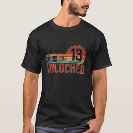 T-shirt Niveau 13 Les Garçons D'Anniversaire Déverrouillés (Devant)