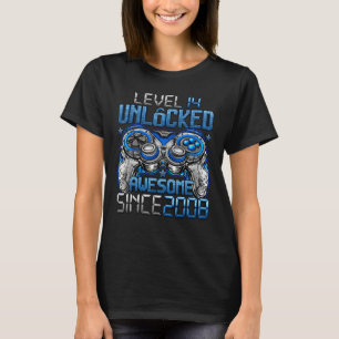 T-shirt Niveau 14 Déverrouillé stupéfiant depuis 2008 14e