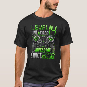 T-shirt Niveau 14 Déverrouillé stupéfiant depuis 2008 14e