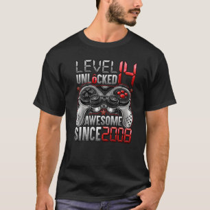 T-shirt Niveau 14 Déverrouillé stupéfiant depuis 2008 14e
