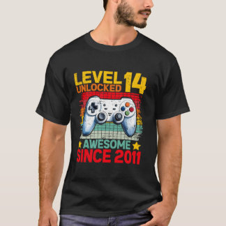 T-shirt Niveau 14 Déverrouillé stupéfiant depuis 2011 14e