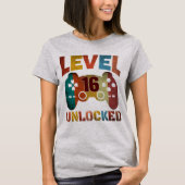 T-Shirt Niveau 16 Débloqué (Devant)