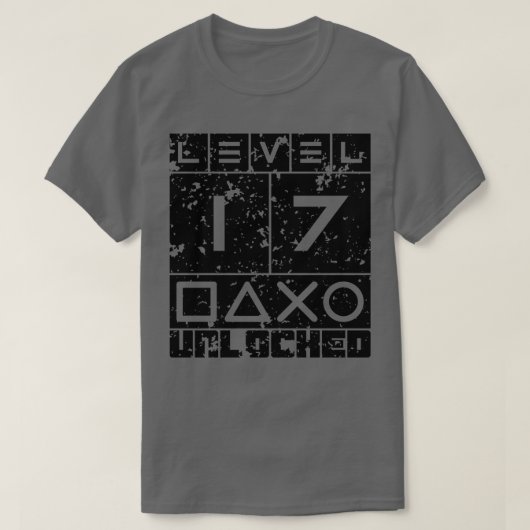T-shirt Niveau 17 déverrouillé (Design devant)