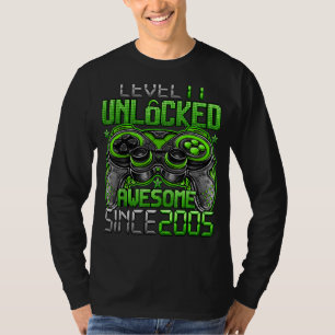 T-shirt Niveau 17 Déverrouillé stupéfiant depuis 2005 17e