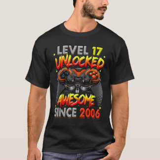 T-shirt Niveau 17 Déverrouillé stupéfiant depuis 2006 17e
