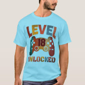 T-Shirt Niveau 18 Débloqué (Devant)