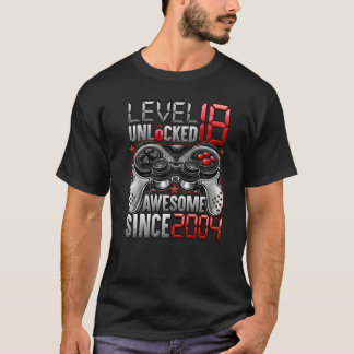 T-shirt Niveau 18 Déverrouillé stupéfiant depuis 2004 18e