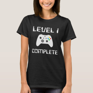 T-shirt Niveau 1 Terminé 1 an Anniversaire 1er Mariage et