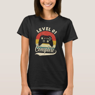 T-shirt Niveau 1 Terminer le 1er anniversaire Mariage pour