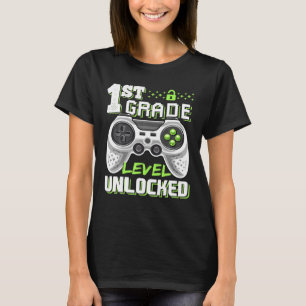 T-shirt Niveau 1ère année débloqué jeu vidéo rentrée scola