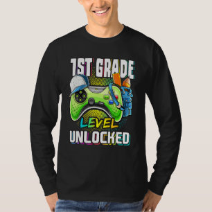 T-shirt Niveau 1ère année débloqué jeu vidéo retour à l'éc