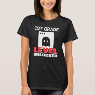 T-shirt Niveau 1ère année débloqué Joueur 1er jour d'école