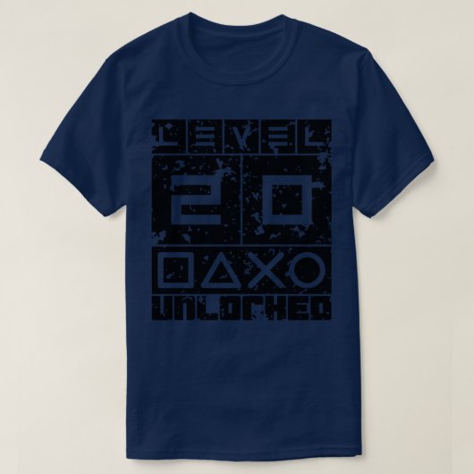T-shirt Niveau 20 déverrouillé (Design devant)