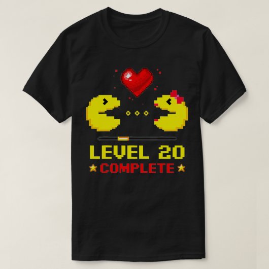 T-shirt Niveau 20 Gamers Complets 20e anniversaire de Mari (Design devant)