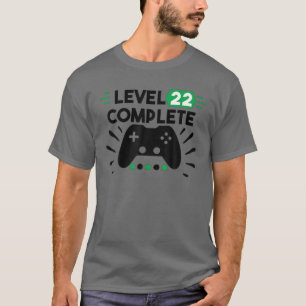 T-shirt Niveau 22 Complet Jeu d'Tee Console Vidéo Gamer 22